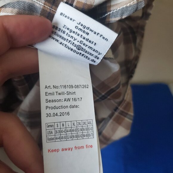 3x Blaser Outfitters Emil Twill-Shirt - Picture 8 of 10